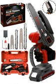 JetVolt Profesonel Metal Dişli 18V 1.5Ah Şarjlı Dal Budama Testeresi - Kırmızı - 1
