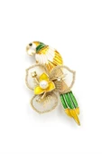 LitaeTrend Papağan Broş - Sarı thumbnail 2