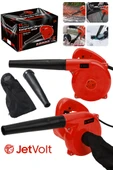 JetVolt Hava Üfleme Emme Makinesi 6 Kademe Devir Ayarlı 600 Watt Elektrikli Hava Üfleme Körüğü - Kırmızı - 1