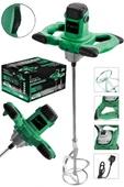 JetVolt Profesyonel 1800W Devir Ayarlı Elektrikli Alçı Boya Ve Harç Karıştırıcı Mikser - Yeşil - 1