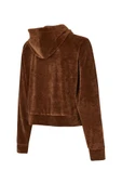 New Balance Lifestyle WNJ3506-BRW Kahverengi Kadın Kapüşonlu Sweatshirt - 2