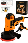 JetVolt 12V Orbital 8 Kademli Cila Pasta Parlatma Polisaj Makinesi - Turuncu - 1