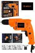 JetVolt 240V 60Hz Profesional 580W Metal Şanzıman 10mm Elektrikli Matkap - Turuncu - 1