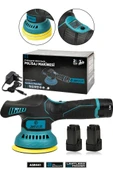 JetVolt 12V Orbital 8 Kademli Cila Pasta Parlatma Polisaj Makinesi Mavi - 1
