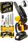 JetVolt Profesonel Metal Dişli 18V 1.5Ah Şarjlı Dal Budama Testeresi - Sarı - 1