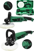JetVolt Devir Ayarlı Polisaj Makinesi 6 Kademeli Pasta Cila Kiti 1300 Watt 180 mm - Yeşil - 1