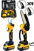 JetVolt 2'Li Set 18V 1.5Ah Çift Akülü Çelik Şanzıman Şarjlı Dal Budama & Testeresi - Sarı - 1