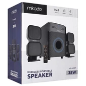 Mikado MD-360BT 2+1 38W BT/AUX/USB/FM/LED Ekran Multimedia Speaker Ev Sinema Sistemi - 3
