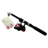 OLTA SETİ TAKIMI ORTA BOY ÇANTALI 2.10MT. TELESKOPİK KAMIŞ - OLTA MAKİNESİ - AKSESUAR KUTUSU (5250) - 1