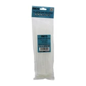 100PCS BEYAZ 3.6X250MM PLASTİK CIRT KELEPÇE (5250) - 1