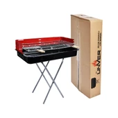 60CM PERVAZLI PORTATİF AYAKLI MANGAL TEKLİ KUTULU (5250) - 1