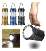 Avcı Feneri Kamp Lambası Şarjlı USB Girişi Solar (5250) - 3