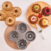 Emsan Griss 4'ü 1 Arada Kek Kalıbı - Gold thumbnail 6