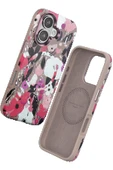 iPhone 16 Flower Series Magsafe Kapak - Pembe thumbnail 1