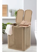 Omnipazar SY-4632 Smart Duo İki Bölmeli Kirli Çamaşır Sepeti 84 Litre - 11