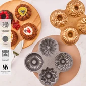 Emsan Griss 4'ü 1 Arada Kek Kalıbı - Gold thumbnail 1