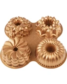 Emsan Griss 4'ü 1 Arada Kek Kalıbı - Gold thumbnail 4