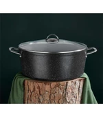 OMS Granit 36X14,5 cm - 13 Litre, Büyük Derin Tencere - Siyah - 3109 thumbnail 1