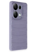 Xiaomi Redmi Note 13 Pro 4G Kılıf Bibercas Silikon Kapak - Lila - 2