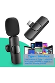 2 Adet Kablosuz Yaka Mikrofonu Typ-c 2'li Mini Mikrofon K9 thumbnail 2