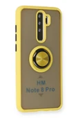 Xiaomi Redmi Note 8 Pro Kılıf Montreal Yüzüklü Silikon Kapak - Sarı - 2