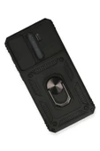Xiaomi Redmi Note 8 Pro Kılıf Pars Lens Yüzüklü Silikon - Siyah - 3