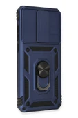 Xiaomi Redmi Note 8 Pro Kılıf Pars Lens Yüzüklü Silikon - Lacivert - 2