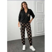 Lucky Life Kadın Uzun Kollu Iki Iplik Kumaş Fermuar Ve Cep Detay Kapüşonlu Ikili Takım - 13