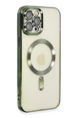 iPhone 12 Pro Max Kılıf Kross Magneticsafe Kapak - Koyu Yeşil thumbnail 2