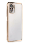 Xiaomi Redmi Note 10 Kılıf Lensli Silikon - Gold thumbnail 1