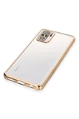 Xiaomi Redmi Note 10 Kılıf Lensli Silikon - Gold thumbnail 4