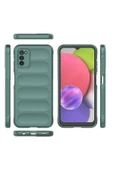Samsung Galaxy A03S Kılıf Optimum Silikon - Koyu Yeşil thumbnail 3