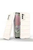 Samsung Galaxy A03S Kılıf Optimum Silikon - Krem thumbnail 2