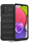 Samsung Galaxy A03S Kılıf Optimum Silikon - Siyah thumbnail 1
