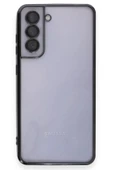 Samsung Galaxy S21 FE Kılıf Lensli Silikon - Siyah thumbnail 2