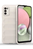 Samsung Galaxy A03S Kılıf Optimum Silikon - Krem thumbnail 1
