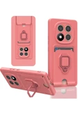 Xiaomi Redmi Note 14 Pro Plus Kılıf Zuma Kartvizitli Yüzüklü Silikon - Pembe thumbnail 1