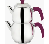 FMS Badem Orta Boy Çaydanlık - Mürdüm thumbnail 1