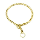 Doggie Eğitim Serisi Zincirli Köpek Boyun Tasması 3,5x55 cm - Gold thumbnail 1