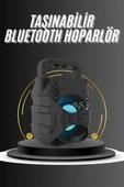 Kablosuz Bluetooth Hoparlör Ses Bombası RGB Işıklı Taşınabilir Yüksek Ses Kaliteli thumbnail 2