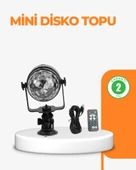 3 Renk 7 Mod Döner Disko Topu Işık - 1
