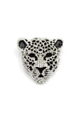 LitaeTrend Leopar Broş - Gümüş - 1