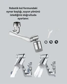 1080° Dönebilen Musluk Aparatı – Çift Su Akışı, Robotik Kol Tasarımı ve Su Tasarrufu Özellikli - 4