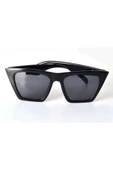 LitaeTrend Mat Siyah Çerçeveli Unisex Güneş Gözlüğü - Moda Gözlük - 4