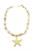 LitaeTrend Deniz Kabuklu Yıldız Kolye - Altın thumbnail 2