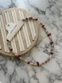 LitaeTrend Deniz Kabuğu Kolye - Kırmızı thumbnail 1