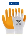Pn3 Sarı Iş Eldiveni Polyester Örme Nitril Beybi Royaleks Group - 6 Çift thumbnail 1