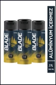 LitaeTrend 3 Adet Blade Deep Chill Erkek Deodorant 150 Ml Hızlı Kurur, Leke Bırakmaz - 1