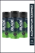 LitaeTrend 3 Adet Blade Green Dream Erkek Deodorant 150 Ml Hızlı Kurur, Leke Bırakmaz - 1