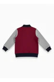 Erkek Çocuk Fermuarlı Sweatshirt  Bordo - 2